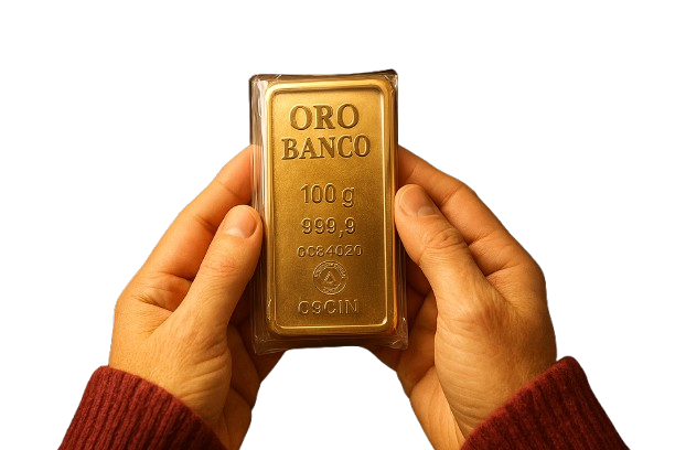 Manos sosteniendo tableta Suchard