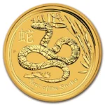 Moneda de Oro Australiana Lunar II Año de la Serpiente 2013 1/2 oz .9999