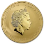 Moneda de Oro Australiana Lunar II Año del Gallo 2017 1/2 oz .9999 - Imagen 3