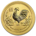 Moneda de Oro Australiana Lunar II Año del Gallo 2017 1/2 oz .9999