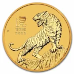 Moneda de Oro Australiana Lunar III Año del Tigre 2022 1 oz .9999